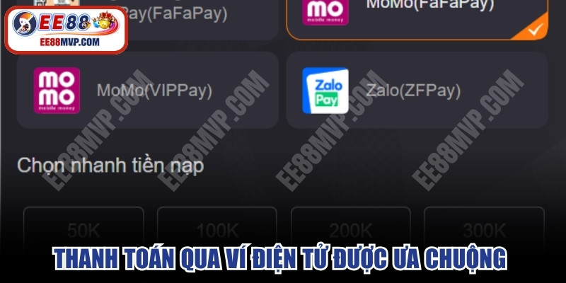 Thanh toán qua ví điện tử được ưa chuộng nhờ tính ứng dụng cao