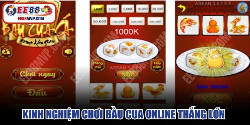Kinh nghiệm chơi Bầu cua online thắng lớn từ chuyên gia chia sẻ